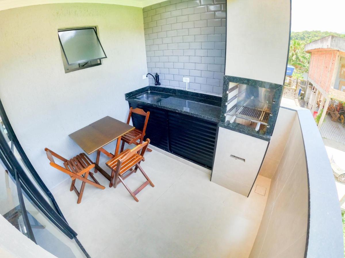 Appartamento Sacada Gourmet, Piscina E Ar Condicionado Ubatuba Esterno foto