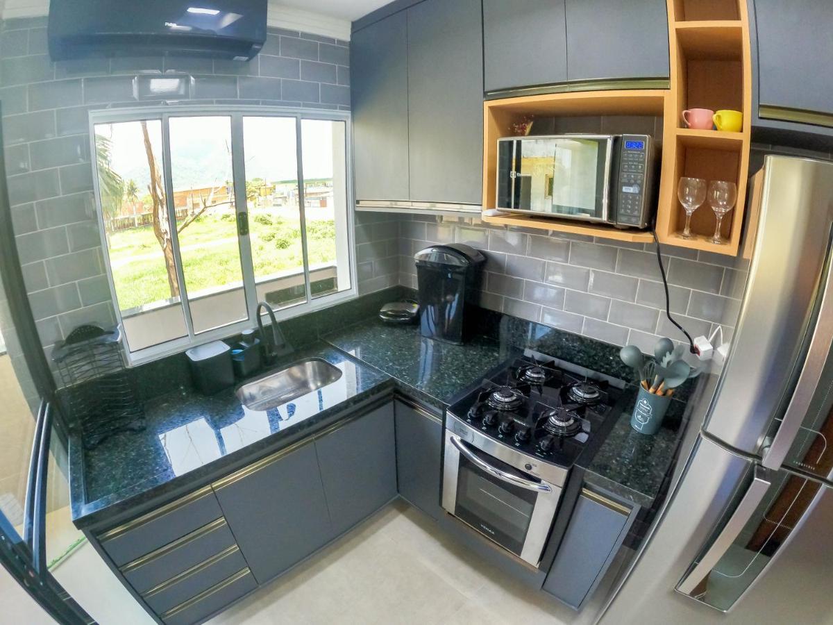 Appartamento Sacada Gourmet, Piscina E Ar Condicionado Ubatuba Esterno foto